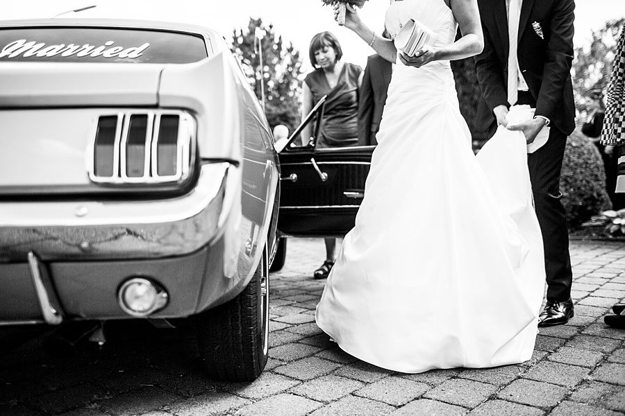 Abholung zur Hochzeit in Fulda Ford Mustang