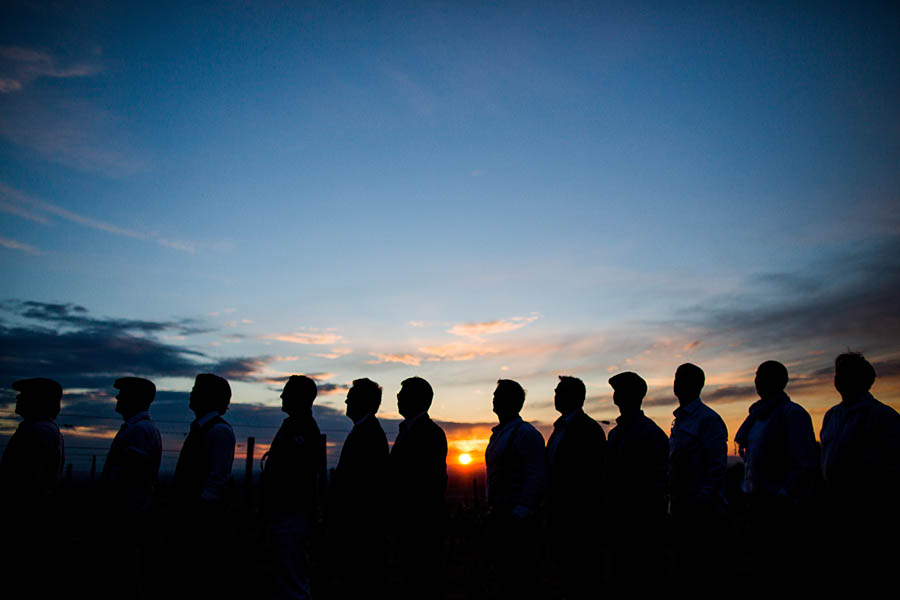 Männerfoto im Weinberg - Groomsmen