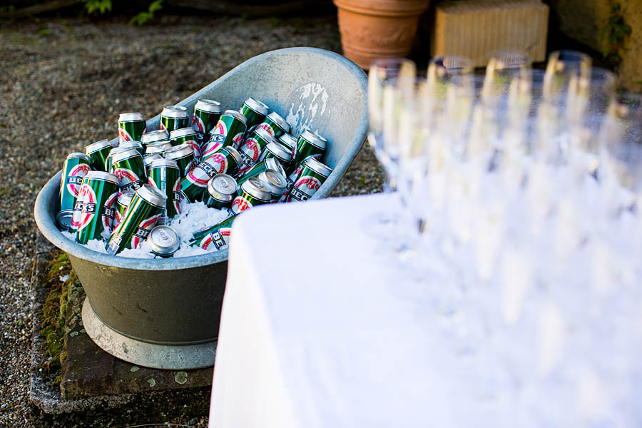 Dosenbier - Becks auf einer Hochzeit