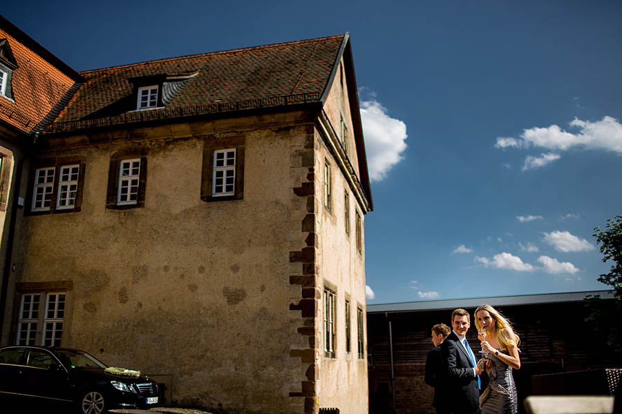 Propstei in Johannesberg traumhaftes Wetter Hochzeit