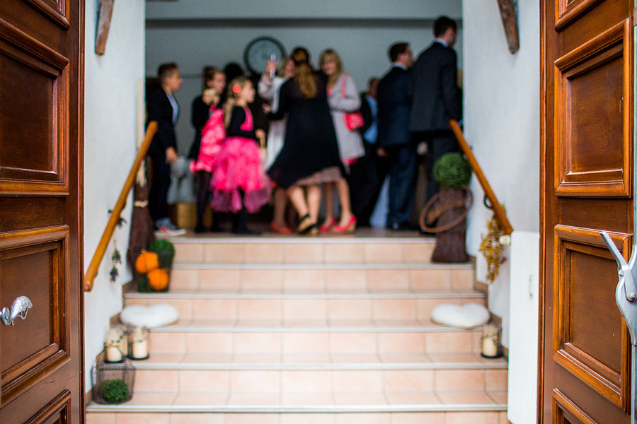 Hochzeit in Ettlingen nähe Stuttgart im Regen