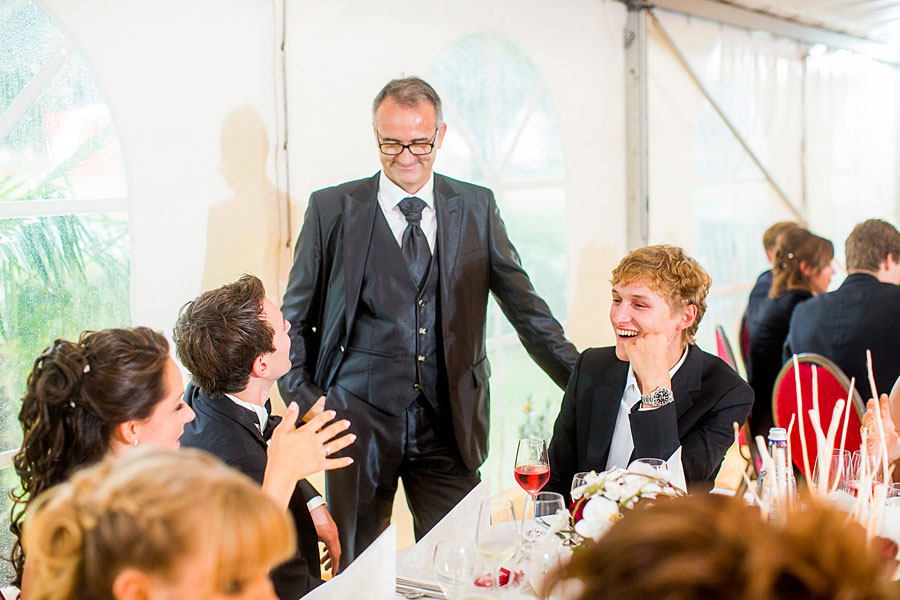 Hochzeit in Ettlingen nähe Stuttgart im Regen