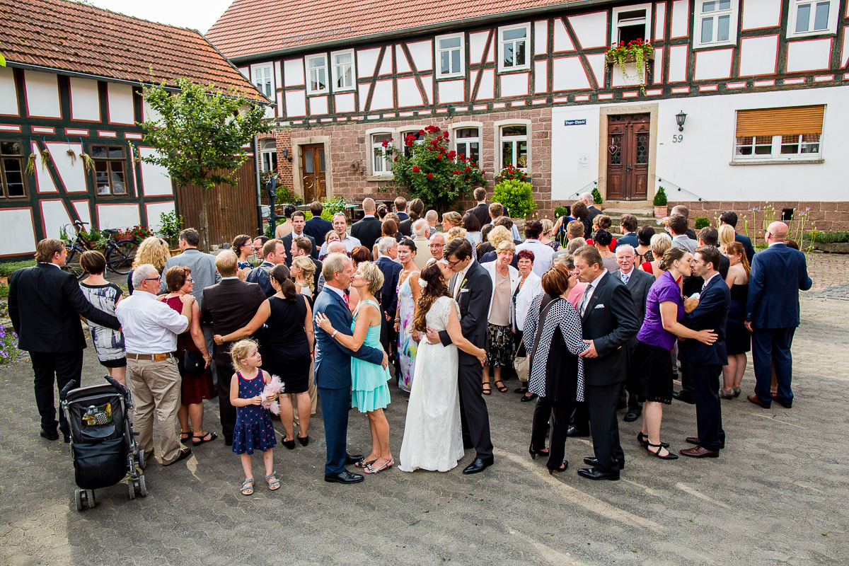 Gruppenfoto Hochzeit 