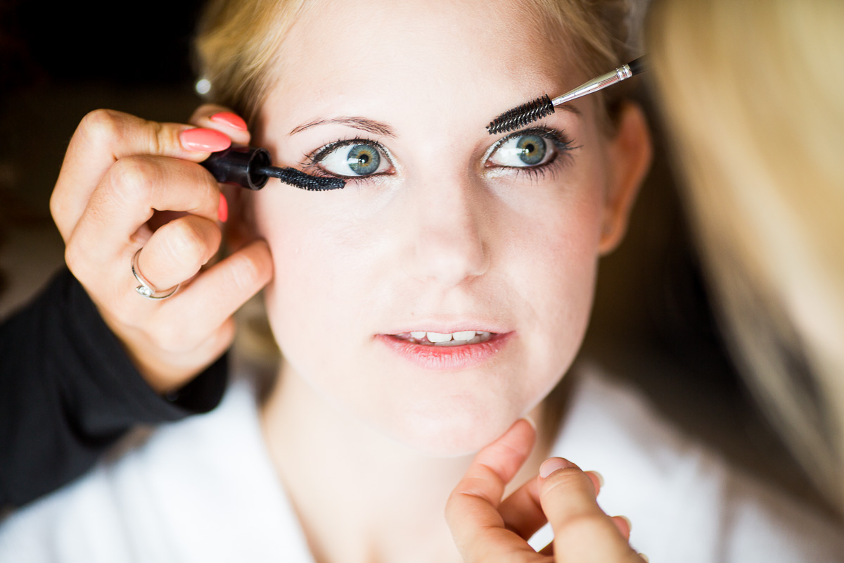 Makeup, hallwillersee, hochzeit, seerose