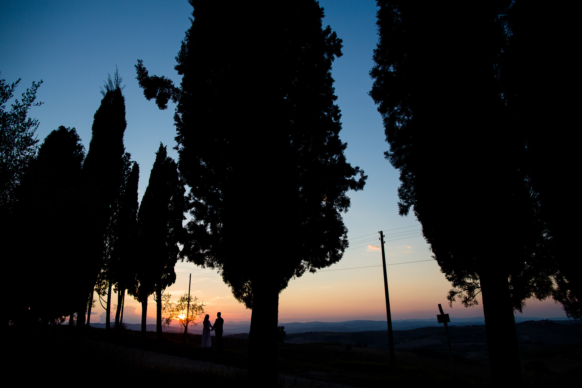 Sonnenuntergang in der Toscana - Traumhafte Hochzeit - Steffen Löffler Hochzeitsfotograf