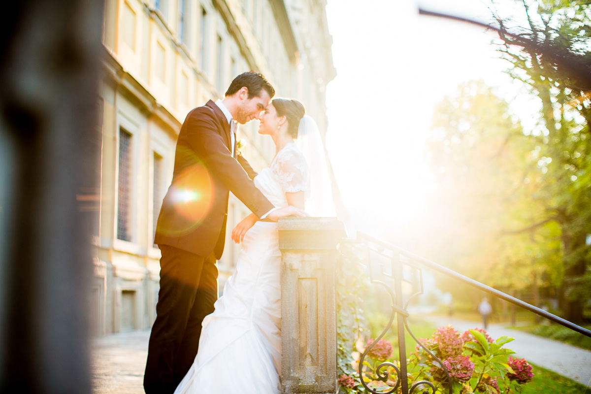 Gegenlichtportrait Hochzeit 