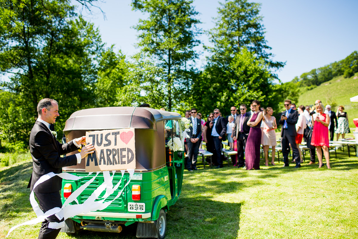 hochzeitsfotograf Vaihingen Bühl baden baden Rikscha