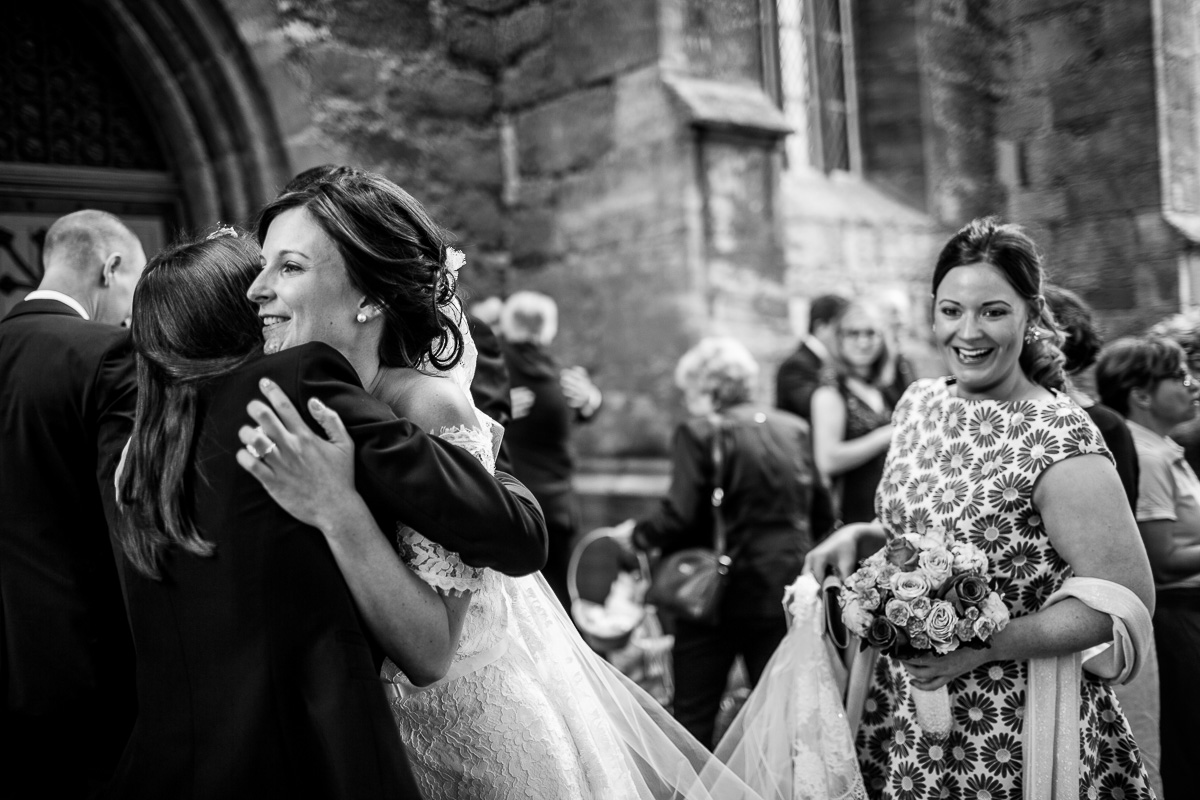Gratulation Hochzeitsfotografie Emotional schwarz weiss