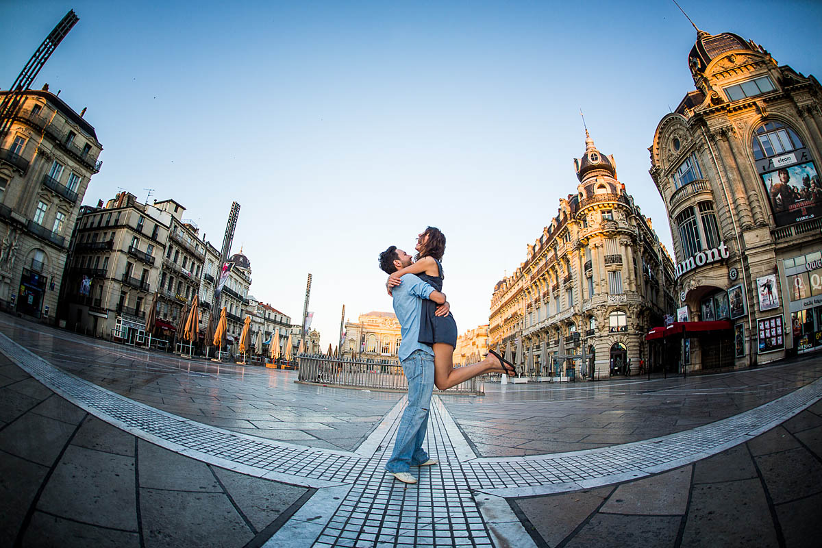 Engagement - Paarfotos in Montpellier - liebe - verliebt