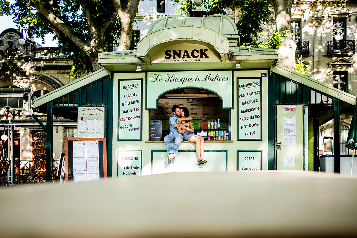 Engagement - Paarfotos in Montpellier - liebe - verliebt