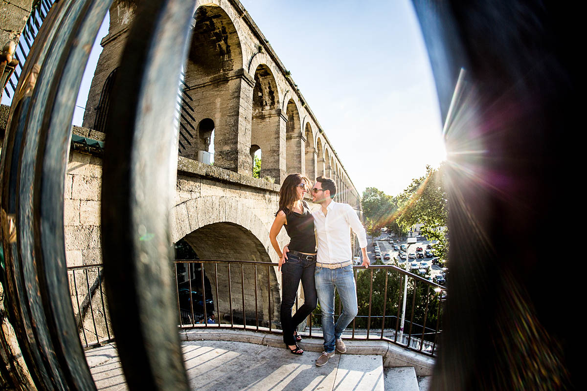 Engagement - Paarfotos in Montpellier - liebe - verliebt