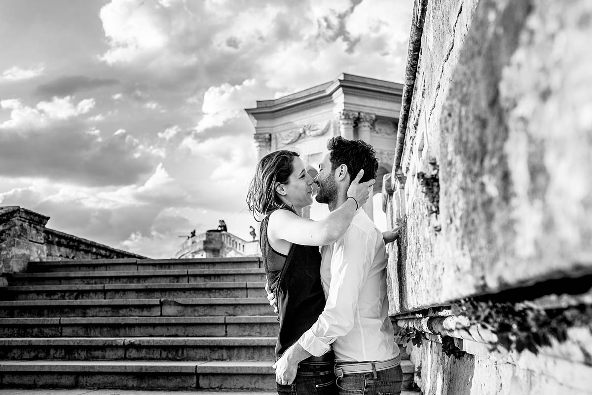 Engagement - Paarfotos in Montpellier - liebe - verliebt