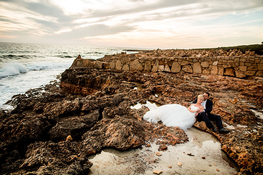 Hochzeitstag romantisch am Strand