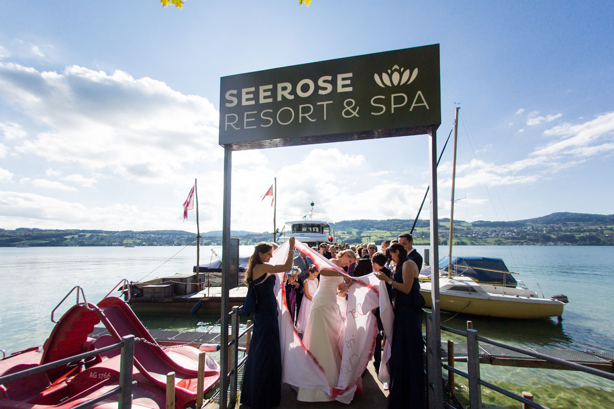 Hochzeitslocation in Seerose Hallwillersee - Am Hafen