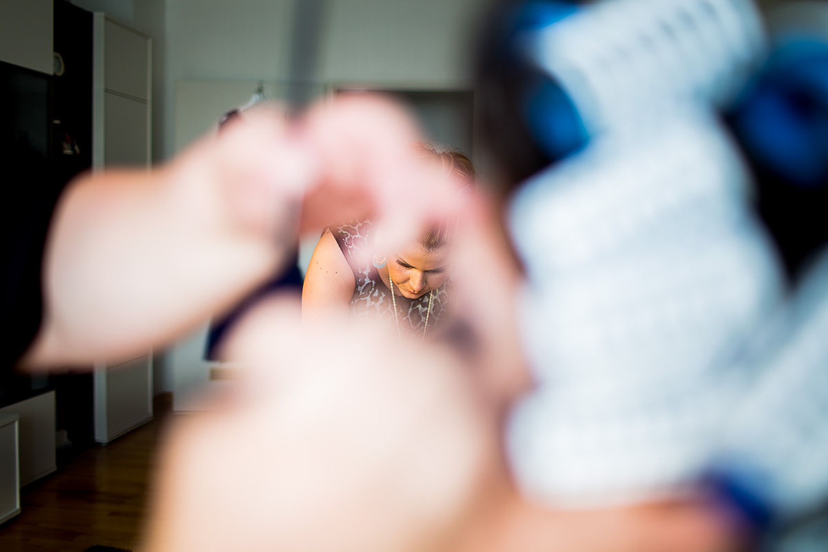 Getting ready Hochzeit Frankfurt