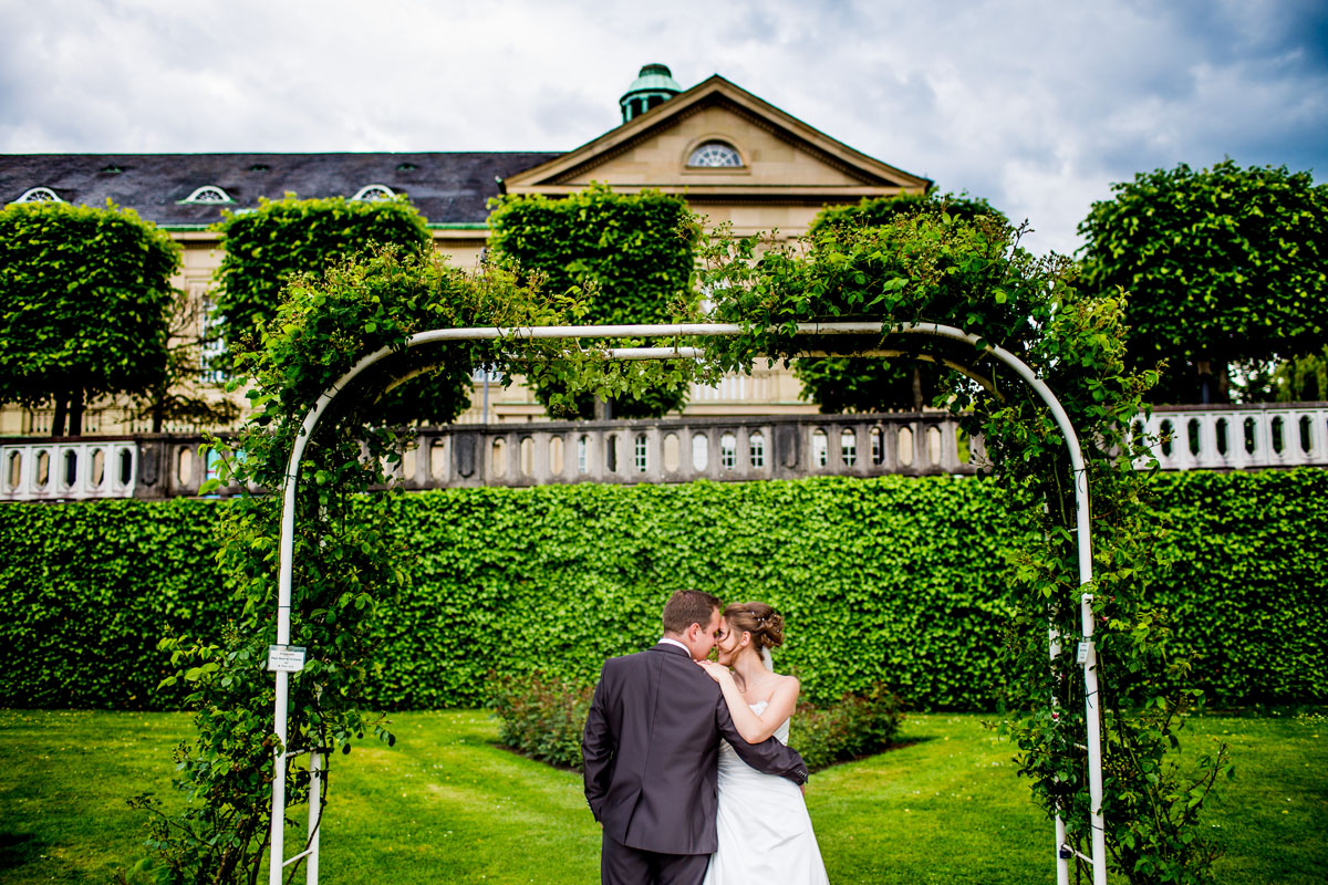 Brautpaar in Bad Kissingen im Park