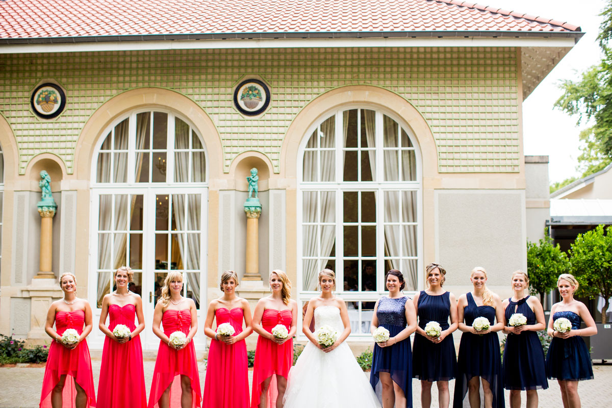 Braut im Park Mondorf Hochzeit