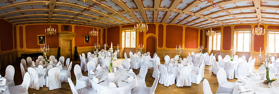 Hochzeitslocation dekoriert Schlosshotel Gedern