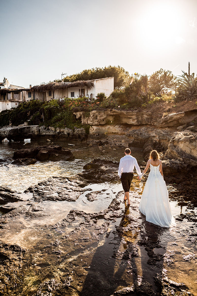 einsame Bucht in Mallorca - hochzeitsfotograf