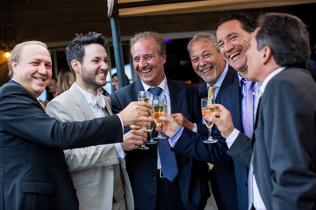 cheers - groomsmen and dad Waldhaff Luxembourg route d'echternach